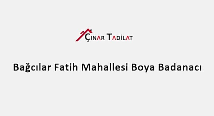 Bağcılar Fatih Mahallesi Boya Badanacı